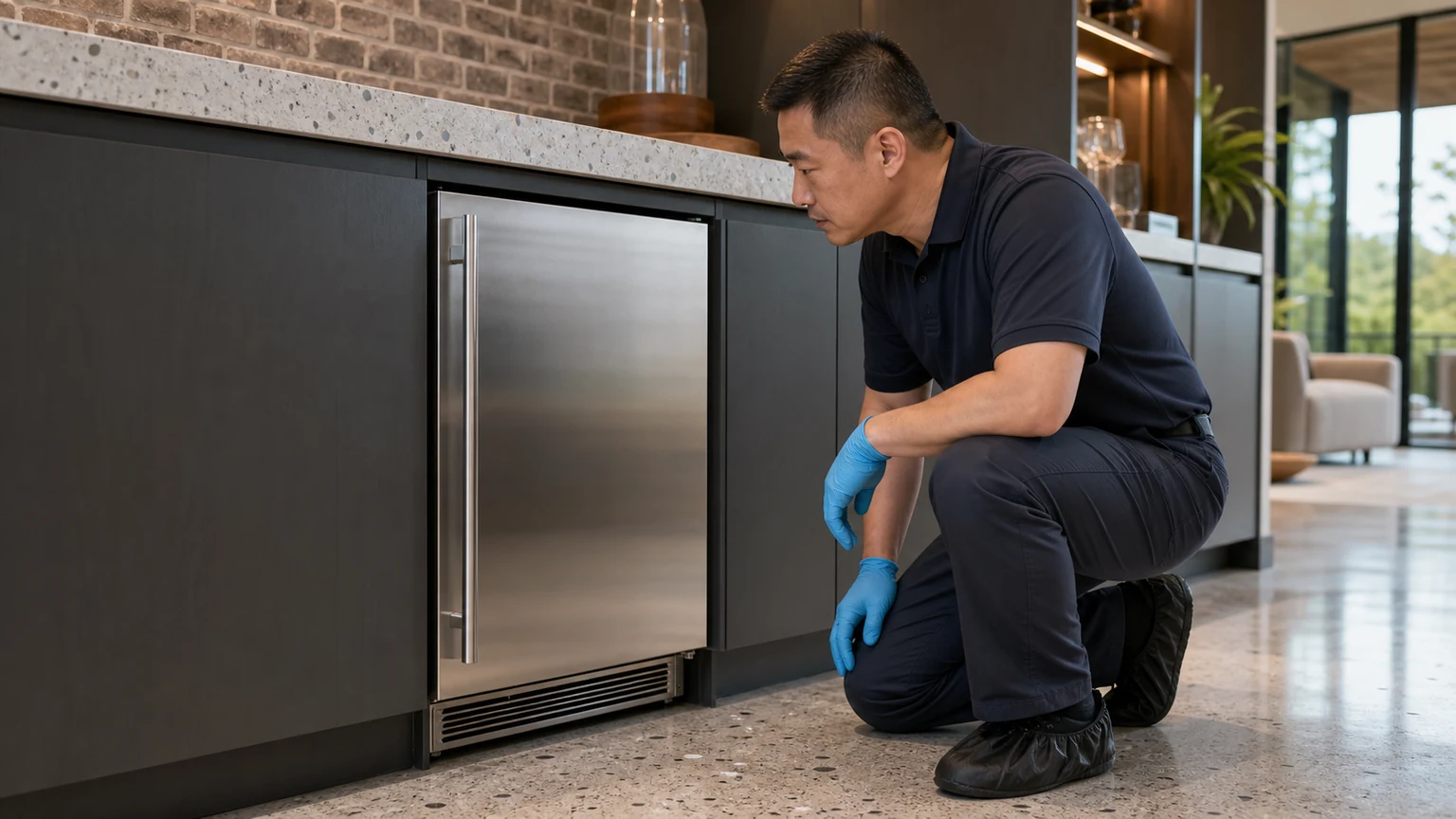 Undercounter ice maker diagnostic visit in East Cobb