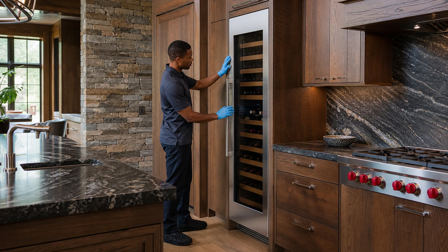 Wine cooler diagnostic visit in East Cobb